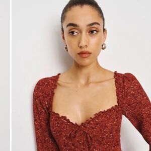 Reformation Remi Dress Red - Size 12